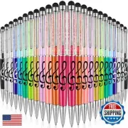 Outus 24 Pieces Stylus Music Pen Crystal Ballpoint Retractable Pen Capacitive