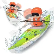 High Speed RC Boats W/Colorful LED Lights, Self Righting Remote Control Boat for Pools and Lakes, 2.4GHz Racing Boats, Remote Control Kayak Boat, Pool Toys for Kids & Adults -1PACK
