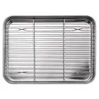 10 Inch Toaster Oven Tray and Rack Set, Small Stainless Steel Baking Pan3228