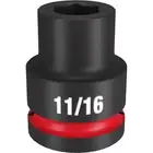 Milwaukee 49-66-6302 Impact Duty 3/4 Drive 11/16 Standard 6 Point Socket