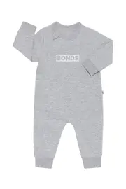 [Bonds] Bonds Toddler Tech Sweats Zip Wondersuit in New Grey Marle Size: 24-36 Months 24-36 Months New Grey Marle