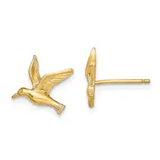 14K Yellow Gold Polished Seagull Post Earrings