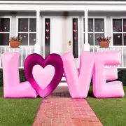 9FT Inflatable Love Letters with LED Lights for Valentine's Day Decor