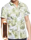 NWT Hugo Boss Orange Label By Hugo Boss Chest Pocket Short Slim Sleeves Shirt M