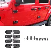 Door Hinge Kit Compatible with 2018-2024 Jeep Wrangler JL