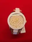 GUESS w0344l1 Animal Print Gold Watch Woman NEW With TAG