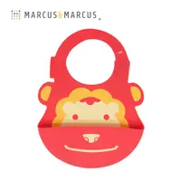 在飛比找PChome24h購物優惠-MARCUS＆MARCUS 動物樂園矽膠立體圍兜-獅子