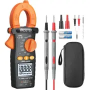 Proster Clamp Meter 6000 Counts T-RMS 600A AC Current AC/DC Voltage NCV Continui