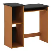 Furinno Econ Wood Multipurpose Computer Writing Desk in Light Cherry/Black