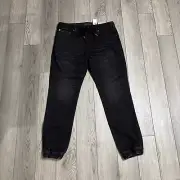 American Eagle Airflex+ Jogger Medium Tall Black Stretch Womens Jeans New Tags