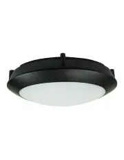 [Oriel Lighting] Duro.20 Led Ip66 Double Insulated Bulkhead Light Black