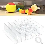 Under Couch Blocker, 8 Pack Blockers for Under Sofa 4.8" High Gap Bumper Under Bed Blocker PVC Adjustable Translucent Toy Blocker for Stop Things Sliding Under Couch, Bed, Furniture