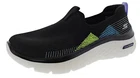 SKECHERS WOMEN'S GO WALK HYPER BURST 124575BKMT WALKING SHOES