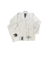 Bjj Jiu Jitsu Gi Kimono By Gitana Fightwear White “Where Champions Roam” Size A1
