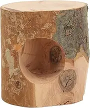 Hamster Hollow Tree Trunk Safe Climbing Chewing Wooden Hamster Hideout Tunnel for Small Pets