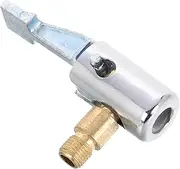 Air Pump Connector Air Pump Adapter Screw on Air Chuck with Barb Type Valve Air Chuck Tire Compressor Hose Clamp Air Gauge Reverse Chuck Tire Inflator Hose Adapter