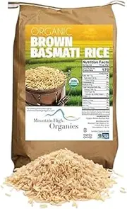 Mountain High Organics Organic and Non-GMO Brown Basmati Rice, 25 Lb