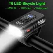 1000LM Bike Light Headlight T6 Bicycle Flashlight LED USB Rechargeable Torch