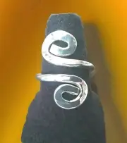 Erick's Sterling Silver Cocktail Encounter Ring Size 7 Taxco.925