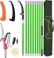 9M Manual Pole Pruner Saw for Tree Trimming, Extendable Tree Pole Pruner, Sharp