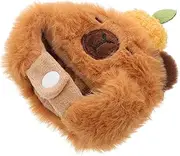 Ciieeo Doll Clothes Doll Animal Hat Dress up Accessories Cartoon Plush Hat Guinea Pig Headgear Cute Animal Headgear Light Brown Plush