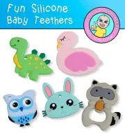 Baby Teethers Food Grade Teething Silicone Baby Safe Pendant Sensory Teethers