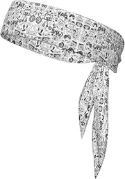 Video Game Boys Sports Strap Double-Sided Headscarf Men's Bow Tie Sports Headscarf Running Yoga Exercise Headband