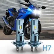 For Kawasaki Ninja 250r 2008-2012 Motorcycle LED Headlight H7 White Bulbs NEW