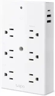 TP-Link Tapo Smart Plug Outlet Extender, Surge Protector, 18W Fast White