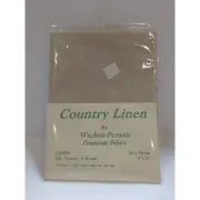 Wichelt Permin PREMIUM LINEN FABRIC 18" x 18" Lammbswool Made in Denmark