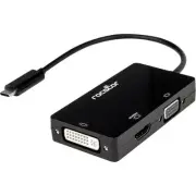 Rocstor Premium USB-C Multiport Video Adapter 3-in-1 (Y10A250A1)