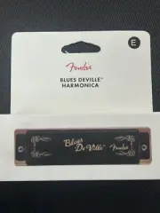 Fender Blues Deville 10 Hole Major Diatonic Harmonica, Key of E with Case