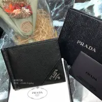在飛比找蝦皮購物優惠-法國代購 Prada短夾2018秋冬系列男士新款雙摺短款錢包