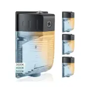 25W LED Wall Pack Light with Dusk to Dawn Photocell, 3CCT 3000/4000/5000K, 10...