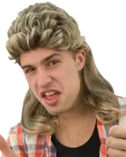 Billy Brown Blonde Mullet Wig