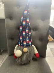 Huntington Home Aldi Summer Gnome Weighted Plush 4th of July USA Ice Cream 20”