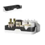Wall Mount Kitchen Shower Caddy No Drilling Double Layer Shower Shelf