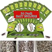 24 Pack Roach Traps Indoor, Sticky Traps for Cockroaches Indoor Home, Sticky Glue Roach Traps, Roach Bait Cockroach Trap for Roach Ants Spiders