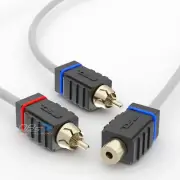 DS18 MOFCR-1F2M Marine Grade 1 Female to 2 Male Rca Splitter Cable 100% OFC Wire