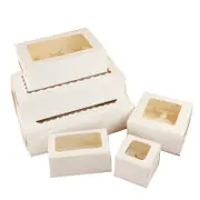 Cupcake Box Cases 1/2/4/8/12 Holes Window Face Cases Party Wedding Muffin Baking