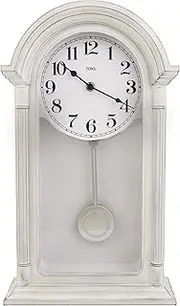 Lily's Home Elegant Vintage Wall Clock Pendulum Wall Clock by Living Room Lovely Home Essentials - Vintage Regulator Design for Living Room & Home Decor & Kitchen Decor & Wall Décor