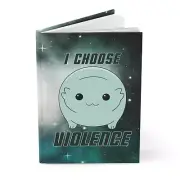 I Choose Violence Moopsy Meme - Hardcover Notebook Lined Journal by GatorDesign
