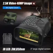 2.5KD 40MP 8X Digital Zoom Binoculars Infrared Night Vision Device Handy Safe