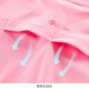 【UV100】防曬 抗UV-涼感拼接透氣上衣-童(BB71014)