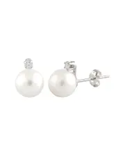 Splendid Pearls 14K 5-5.5mm Pearl Earrings