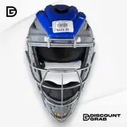 New Adult All Star MVP2500 Catcher's Mask (7" - 7 1/2") Royal Blue & Gray