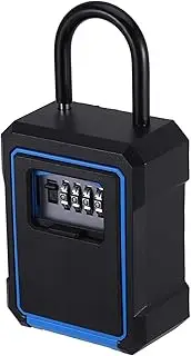 DECORNIJIA Lockable Storage Box Password Key Box Wall Mount Key Holder for Home Office Garage