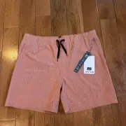 NWT Mens AVID Sandbar Volley Boardshorts Arabian Spice sz 2XL / 6” ins $50