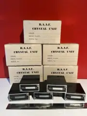 Nos RAAF 5 Crystal Units DC II RAF Air Force WW2 Valve Tube Radio Army Navy