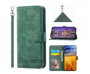 LMW Flip Leather Wallet Case for iPhone X/XS - Green